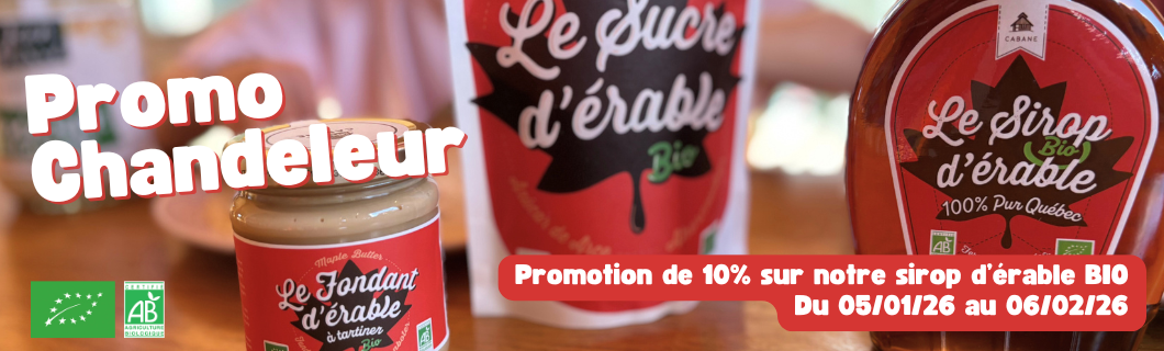 promotion sirop erable